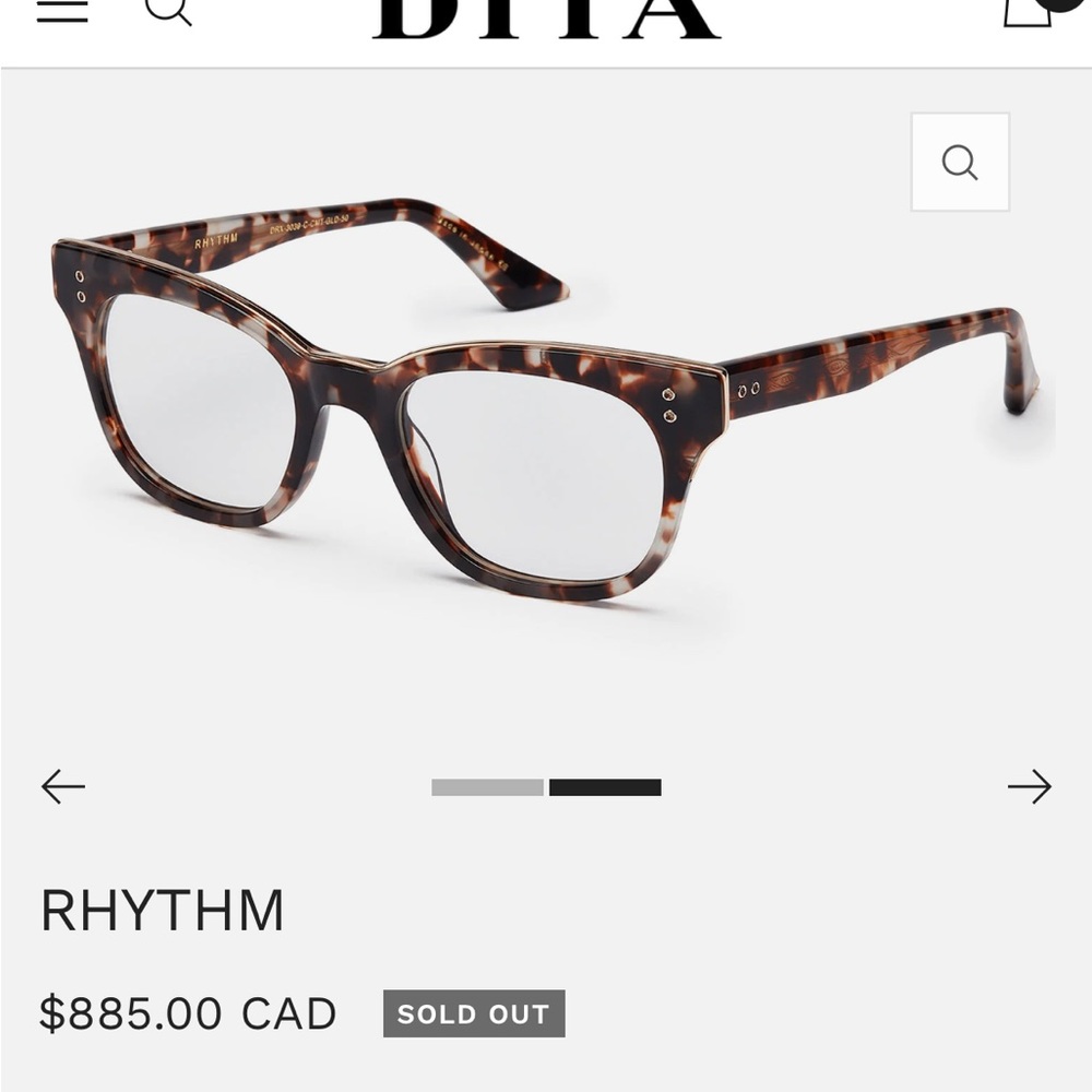 Dita Rythm eyewear optical glasses amazing condition